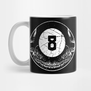 8 Ball Skull Mug